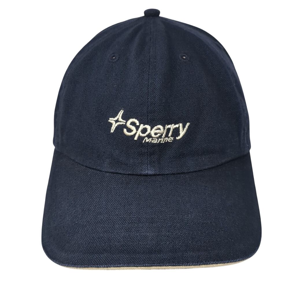 Sperry Marine Slideback Baseball Cap Blue One Size Adjustable Alternative